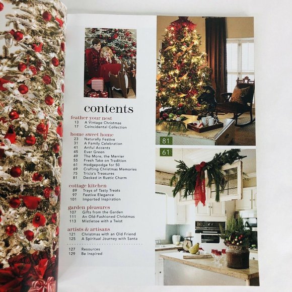 The Cottage Journal Magazine Christmas 2018 Holiday Back Issue Decorating Style - Picture 4 of 8